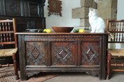 Antique Oak Coffer / Blanket Chest Halifax 1670