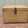 19th C Golden Oak Traveling Silver Chest by Elking