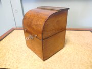 19th Cent Fitted Decanter Box, 4 Decanter Tantalus