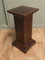 19th Century French Inlaid Column Display Pedestal