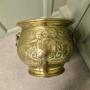19th Century Gothic Brass Jardiniere with Shields 