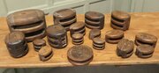 19th Century Vintage  Oak And Ash Ships Blocks