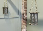 19th Century Bronze Lantern Ceiling Light Shades