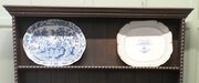 2 Early 19th Century Blue And White Chargers 