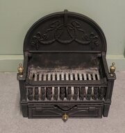 A Good Classical Iron Fire Grate With Ash Tray