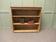 A Good Mid Century Elm Open Front Bookcase