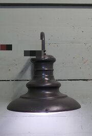 A Large Gun Metal Industrial Wall Light
