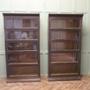 Pair of 5 Stack Waterfall Oak Barristers Bookcases