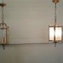 A Pair of Art Deco French Hanging Lanterns   