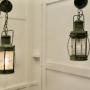 A Pair of Copper Ships Style Hanging Lights