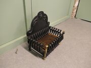 A Regency Style Iron Fire Grate