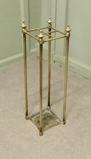 A Victorian Brass Walking Stick Stand Or Umbrella 