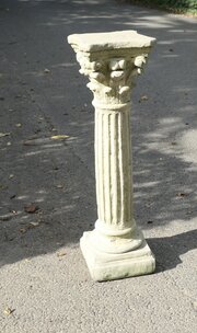 A Weathered Cast Stone Classical Corinthian Column