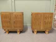 A Pair Of French Art Deco Bedside Cabinets   