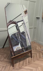 Art Deco Cheval Dressing Mirror From A Gents Outfi
