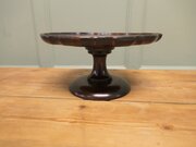 Art Deco Oak Lazy Susan Tazza