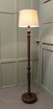 Art Deco Scumble And Gilt Finish  Standard Lamp