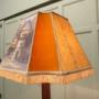 Art Deco Standard or Floor Lamp  Interesting Shade