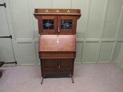 Arts & Crafts Oak Stained Glass Students Bureau