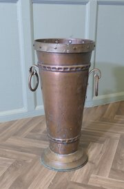Arts And Crafts Copper Stick Stand, Umbrella Stand