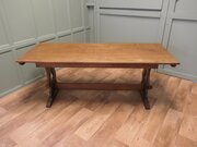 Arts And Crafts Golden Oak Refectory Dining Table