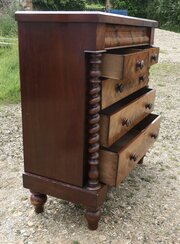 BIG Victorian Mahogany Chest Of Drawers 