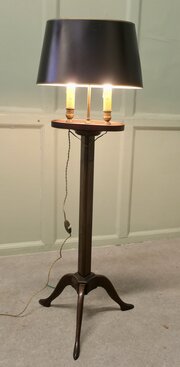 Bouillotte Floor Lamp, Adjustable Twin Candle Lamp
