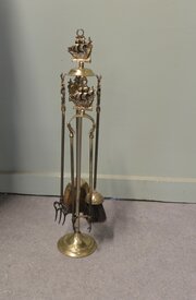 Brass Fireside Companion Set, Cutty Sark