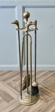 Brass Fireside Companion Set, Fireside Tools
