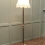 Brass and Onyx Column Floor Lamp, Brass Standard 