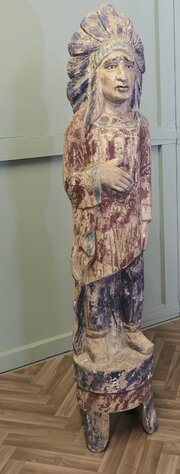 Carved Cigar Store Native American Indian