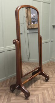 Classic Victorian Cheval Mirror Or Dressing Mirror