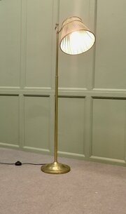 Edwardian Floor Standing Swivel,Angle Reading Lamp