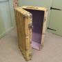 French Art Deco Velum Leather Valise  Cabin Trunk