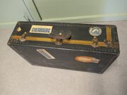 French Canvas Suit Case/Cabin Trunk, Cunard/Cherbo