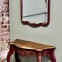 French Console or Hall Table and Matching Mirror 