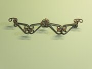 French Wrought Iron Hat And Coat Rack