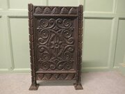 Gothic Carved Oak Fire Screen 