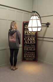 HUGE Brass Octagonal Wall Lantern 