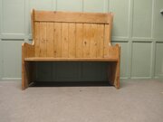 High Back Pine Settle, Fireside Country Pub Bench