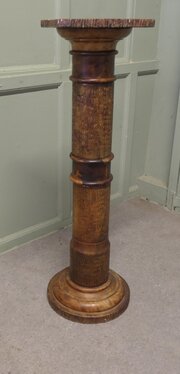Honey Coloured Marble Pedestal Column