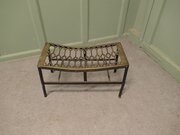 Large Blacksmith Made Iron And Brass Footman 