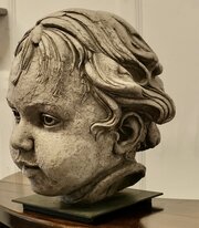 Large Clay Bust Of A Child By Philippe Seené