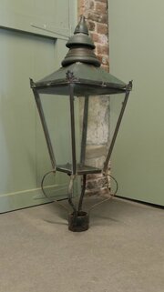 Large Copper 1900s Lantern, Street Light
