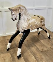 Large Ex Rocking Horse, Pine Horse