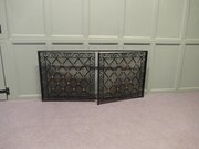 Large Fixed Wrought Iron Fire Guard