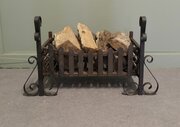 Large Free Standing Fire Basket, Iron Fire Grate