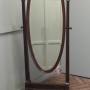  Large French Oval Cheval Dressing Mirror