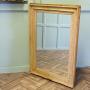 Large Reclaimed Moulded Pine Frame with New Mirror