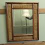 Large Rectangular Mirror with Bergre  Ratan Frame